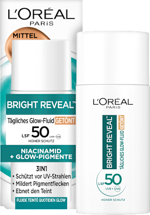 Fluid Glow Bright Reveal Getönt Mittel LSF 50, 50 ml L'ORÉAL PARiS REVITALIFT