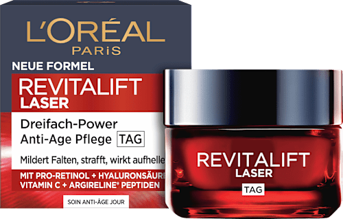 Gesichtscreme Anti-Aging Laser mit Pro-Retinol, Hyaluronsäure und Vitamin C, 50 ml