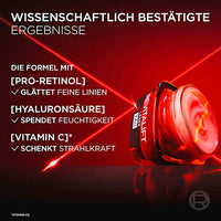 Gesichtscreme Anti-Aging Laser mit Pro-Retinol, Hyaluronsäure und Vitamin C, 50 ml