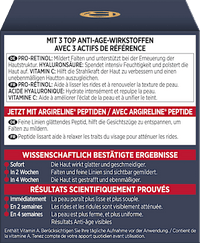 Gesichtscreme Anti-Aging Laser mit Pro-Retinol, Hyaluronsäure und Vitamin C, 50 ml