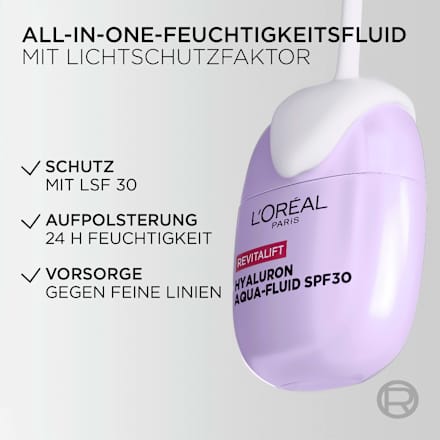 Gesichtscreme Hyaluron-Aqua-Fluid LSF 30, 40 ml