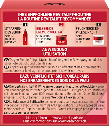 Gesichtscreme Revitalift Crème Rouge, 50 ml