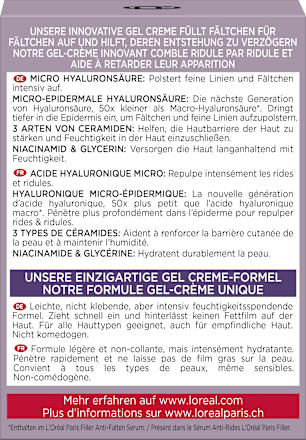 Gesichtsgel Revitalift Filler, 50 ml