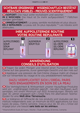 Revitalift Filler gezichtsgel, 50 ml