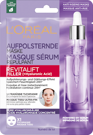 Revitalift Filler + Hyaluronzuur Sheetmasker, 28 g