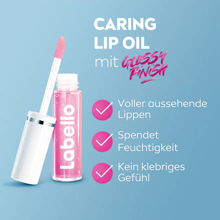 Lip Oil Glossy Finish Candy Pink, 5,5 ml