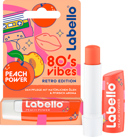 Lippenpflege 80´s vibes Peach Power, 4,8 g Labello