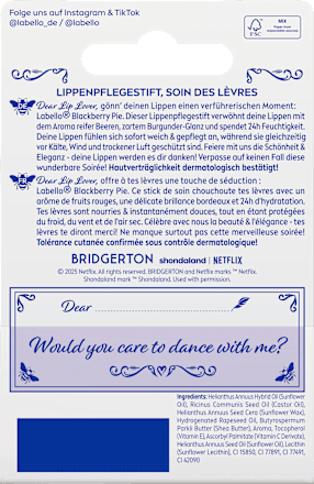 Lippenpflege Bridgerton Kate & Anthony Blackberry Pie, 4,8 g