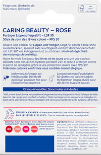 Caring Beauty Rose Lippenbalsem SPF 30, 4,8 g
