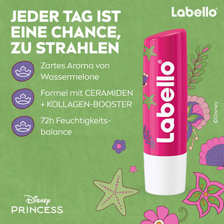 Lippenpflege Disney Princess Ariel Watermelon Shine, 4,8 g