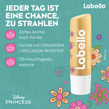 Lippenpflege Disney Princess Cinderalle Vanilla Buttercream, 4,8 g