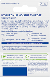 Lipverzorging Hyaluron Moisture Rosé, 4,8 g
