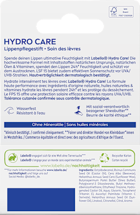 Lippenpflege Hydro Care LSF 15, 4,8 g