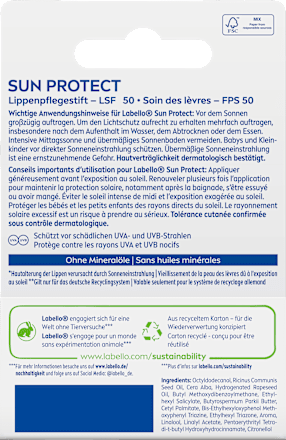 Lippenpflegestift sun protect LSF 50+, 4,8 g