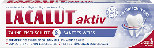 Zahnpasta aktiv Zahnfleischschutz & Sanftes Weiss, 75 ml
