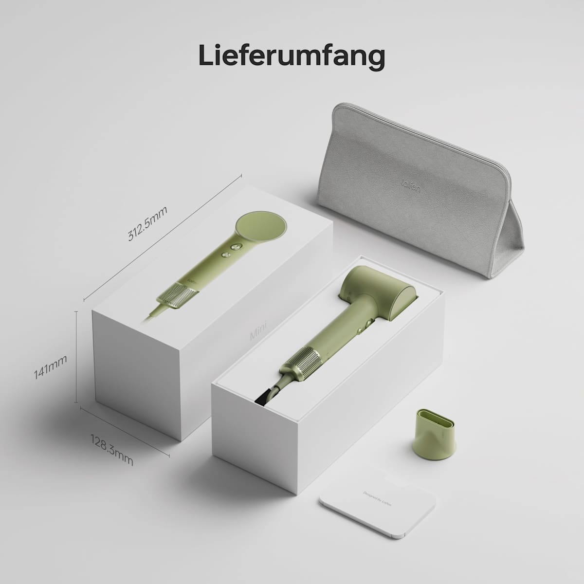 laifen Reiseföhn Mini, grün, 1 St