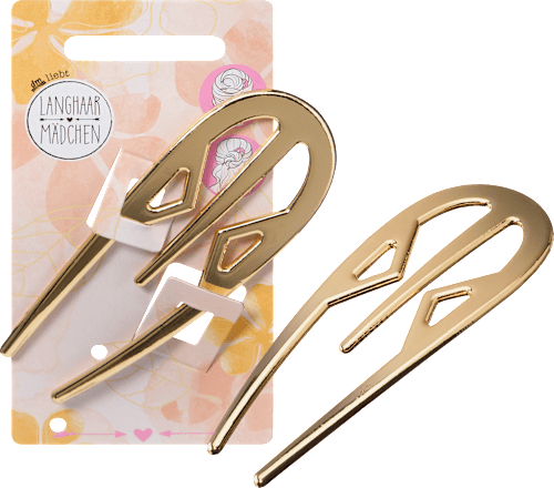 LANGHAARMÄDCHEN Haar-Pin Gold-Optik, 1 St