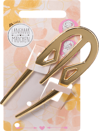 LANGHAARMÄDCHEN Haar-Pin Gold-Optik, 1 St