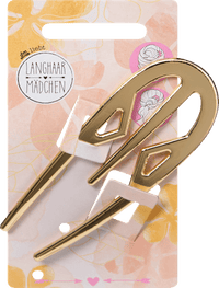LANGHAARMÄDCHEN Haar-Pin Gold-Optik, 1 St