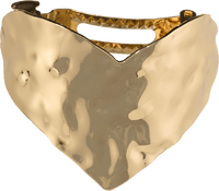 Patentspange Herz, Gold-Optik, 1 St