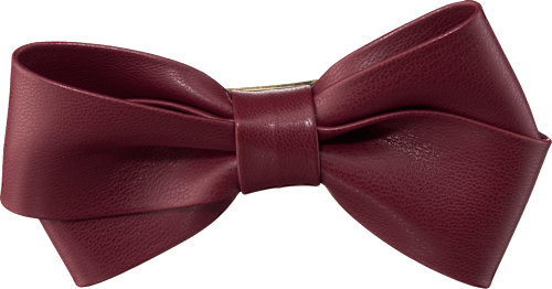 Strik met laksluiting, lederlook, donkerrood, 1 stuk