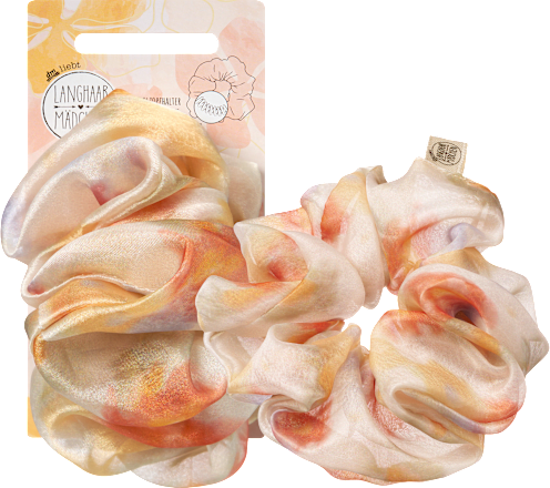 LANGHAARMÄDCHEN Scrunchie Aquarellprint, 1 St