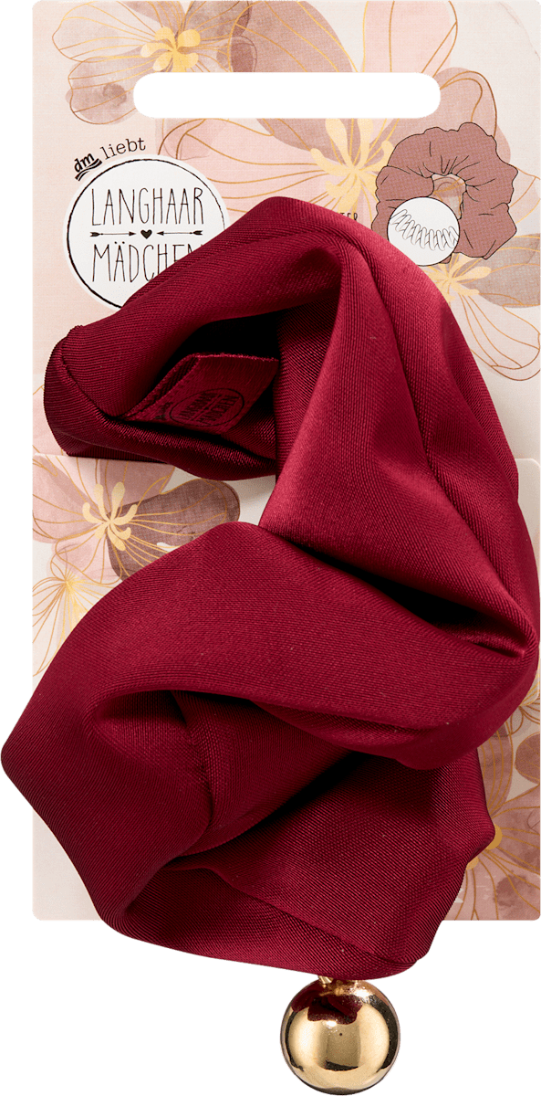 LANGHAARMÄDCHEN Scrunchie mit Charm-Anhänger, 1 St
