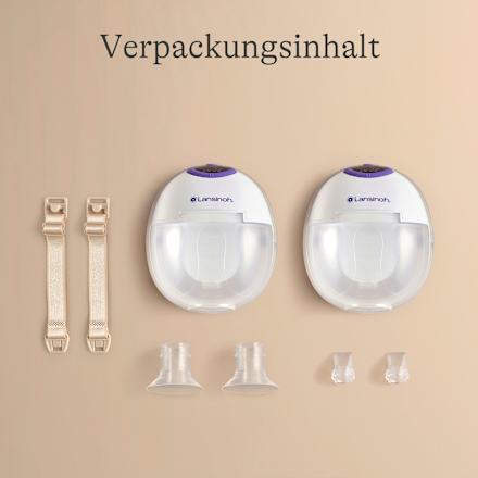 Doppelmilchpumpe tragbar, elektrisch, 1 St