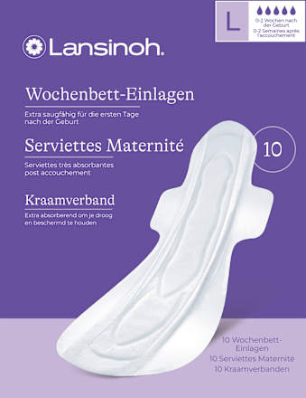 Wochenbett Einlagen Gr. L, 10 St