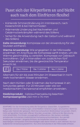 Wochenbett-Kompresse Kalt & Warm, wiederverwendbar, 1 St