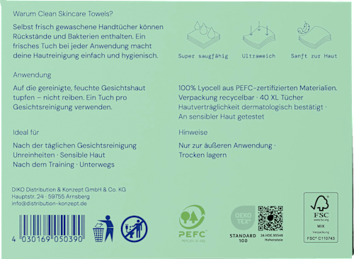 Einmalhandtücher Gesicht XL, 40 St