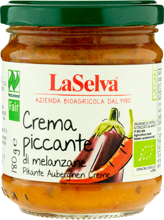 Gemüseaufstrich, Auberginen Creme, pikant, 180 g