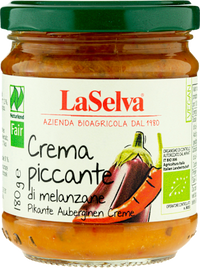 Gemüseaufstrich, Auberginen Creme, pikant, 180 g