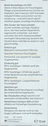 Anti Falten Augencreme Q10  Basis Sensitiv, 15 ml