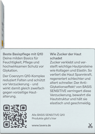 Anti Falten Feuchtigkeitscreme Q10 Basis Sensitiv, 50 ml
