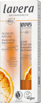 Oogcrème Glow by Nature Vitamine C Biologische Cafeïne, 15 ml