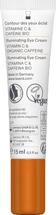 Oogcrème Glow by Nature Vitamine C Biologische Cafeïne, 15 ml