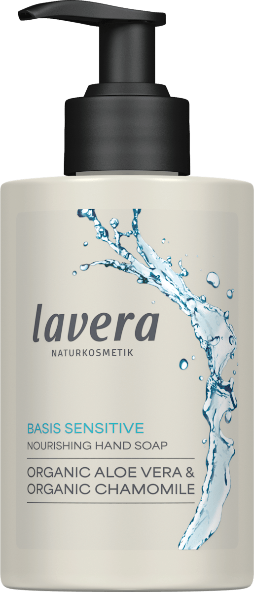 lavera NATURKOSMETIK Flüssigseife Basis sensitiv milde Pflegeseife, 250 ml