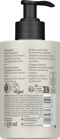 lavera NATURKOSMETIK Flüssigseife Basis sensitiv milde Pflegeseife, 250 ml
