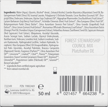 Gesichtscreme Glow By Nature Vitamin C 3in1, 50 ml