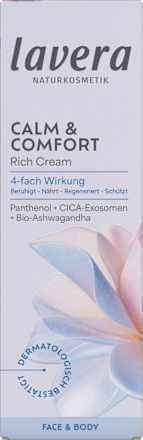 lavera NATURKOSMETIK Gesichtscreme Rich Cream Calm & Comfort, 50 ml