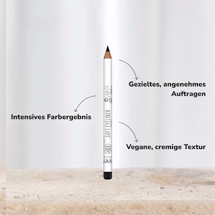 Kajal Soft 01 Black, 1,1 g lavera NATURKOSMETIK