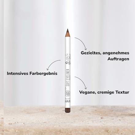 Kajal Soft 02 Brown, 1,1 g lavera NATURKOSMETIK