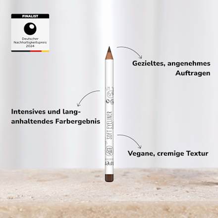 Kajal Soft 02 Brown, 1,1 g lavera NATURKOSMETIK