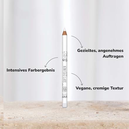 Kajal Soft 06 White, 1,1 g lavera NATURKOSMETIK