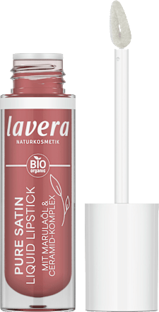 Lippenstift Liquid Pure Satin 02 Nude Petal, 4 ml lavera NATURKOSMETIK