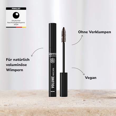 Mascara Volume Brown, 9 ml lavera NATURKOSMETIK