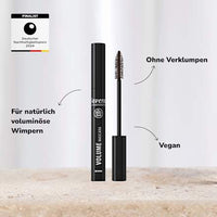 Mascara Volume Brown, 9 ml lavera NATURKOSMETIK