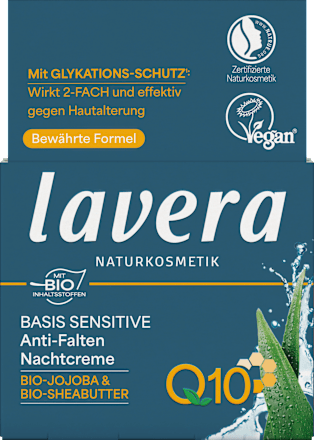 Nachtcreme Anti Falten Q10 Basis Sensitiv, 50 ml