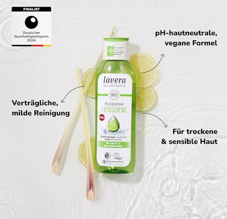 Pflegedusche Erfrischend, 250 ml lavera NATURKOSMETIK